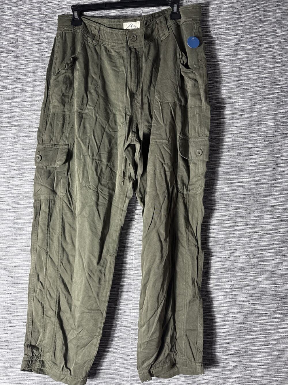 St. John’s Bay Utility Cargo Pants, Green, Size 14